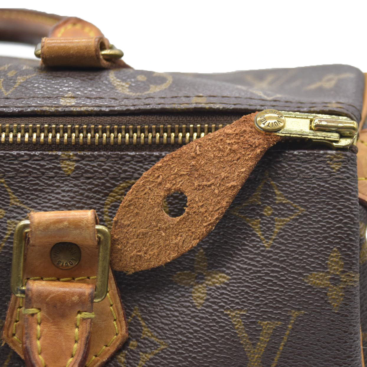 Louis Vuitton $1700 Hand Bag Speedy 30 Brown Monogram SD1010