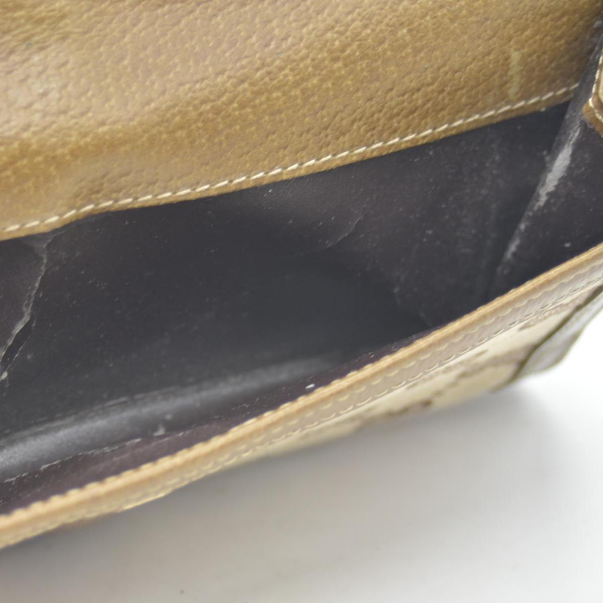 Gucci Jackie Piston Wallet in Sand Brown GG Canvas CONSIGNMENT