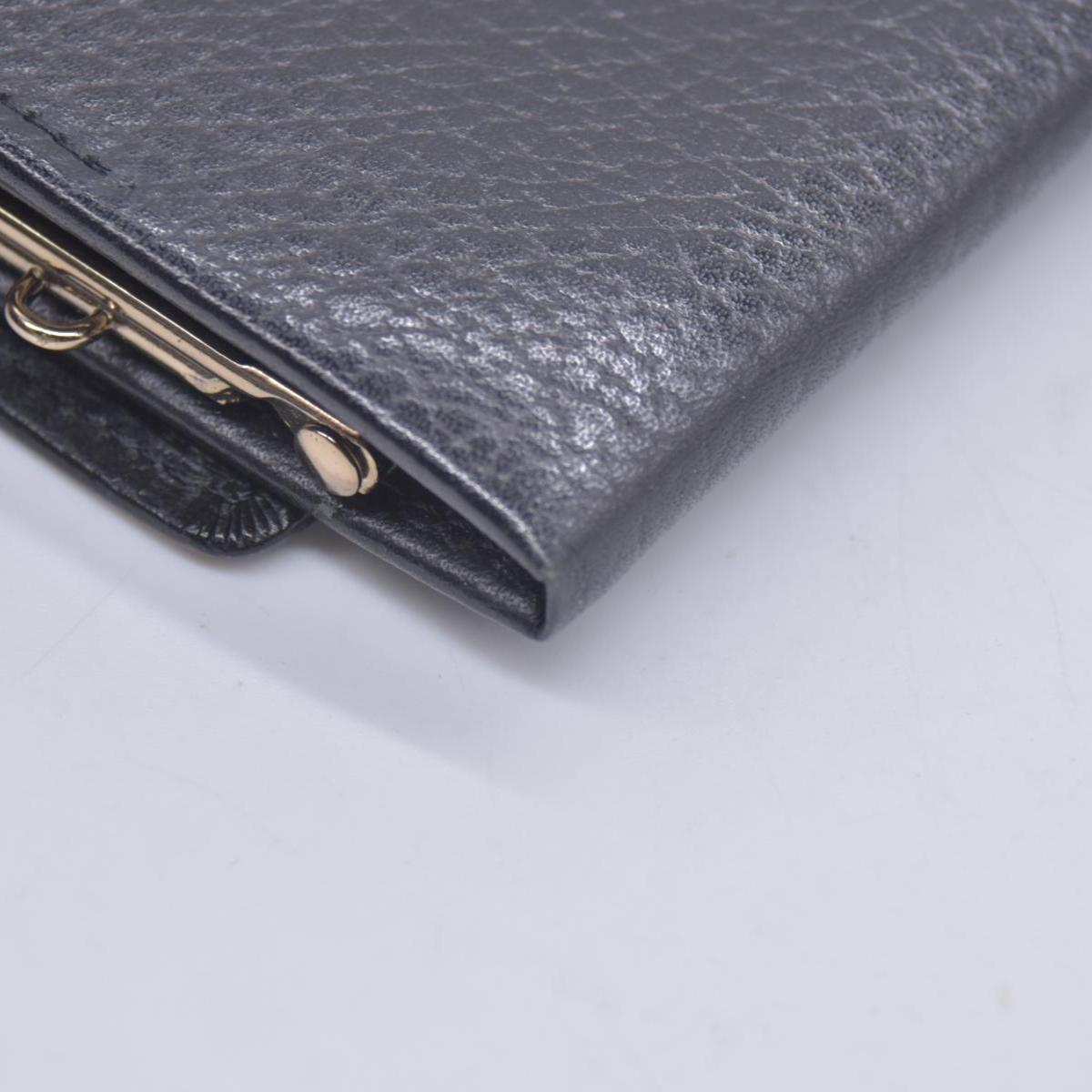 Burberry Unisex Nova Black Leather Bifold Credit Card Long Wallet CONSIGNMENT
