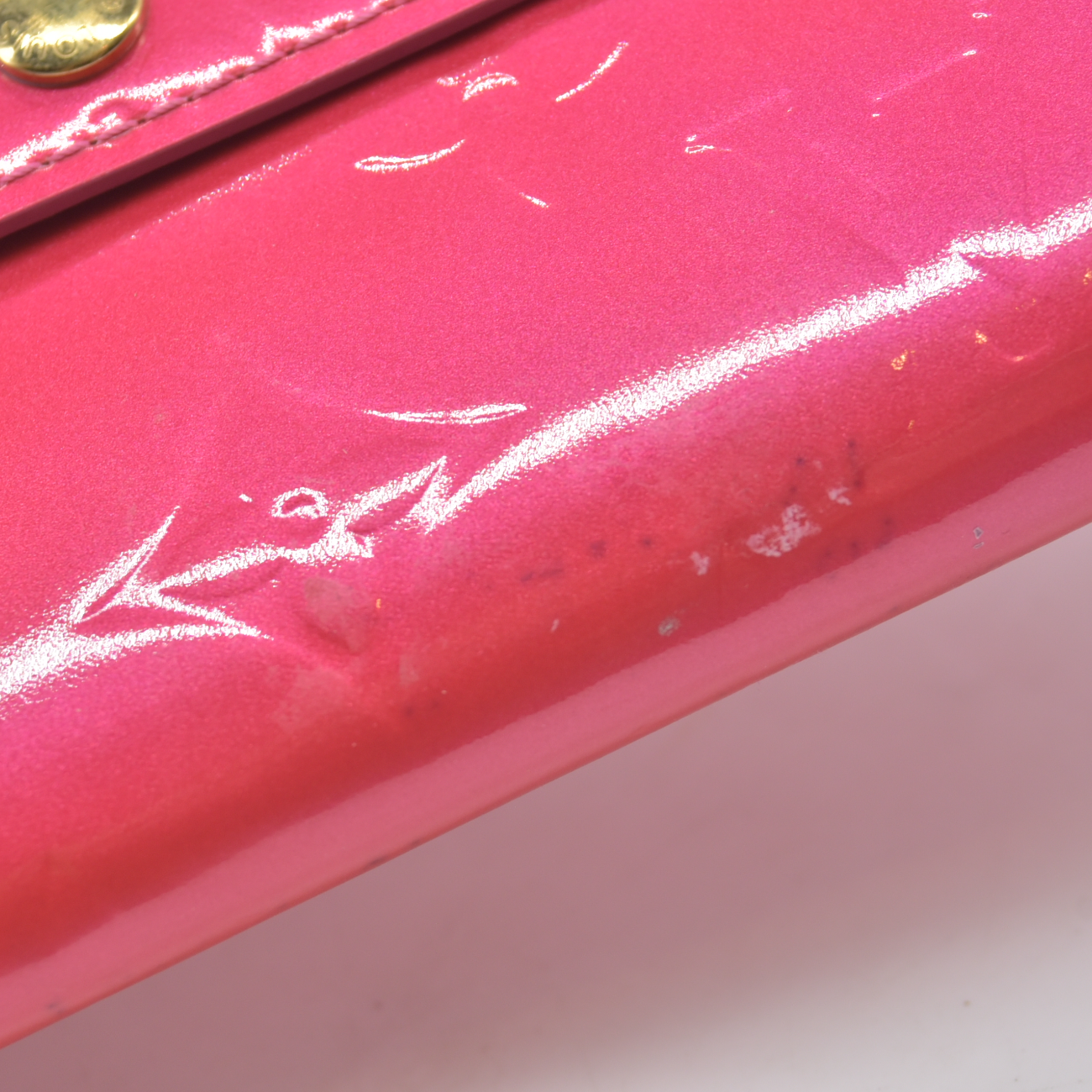 $840 2002 LOUIS VUITTON Monogram Vernis Portefeuille Sarah Long Wallet TH1022
