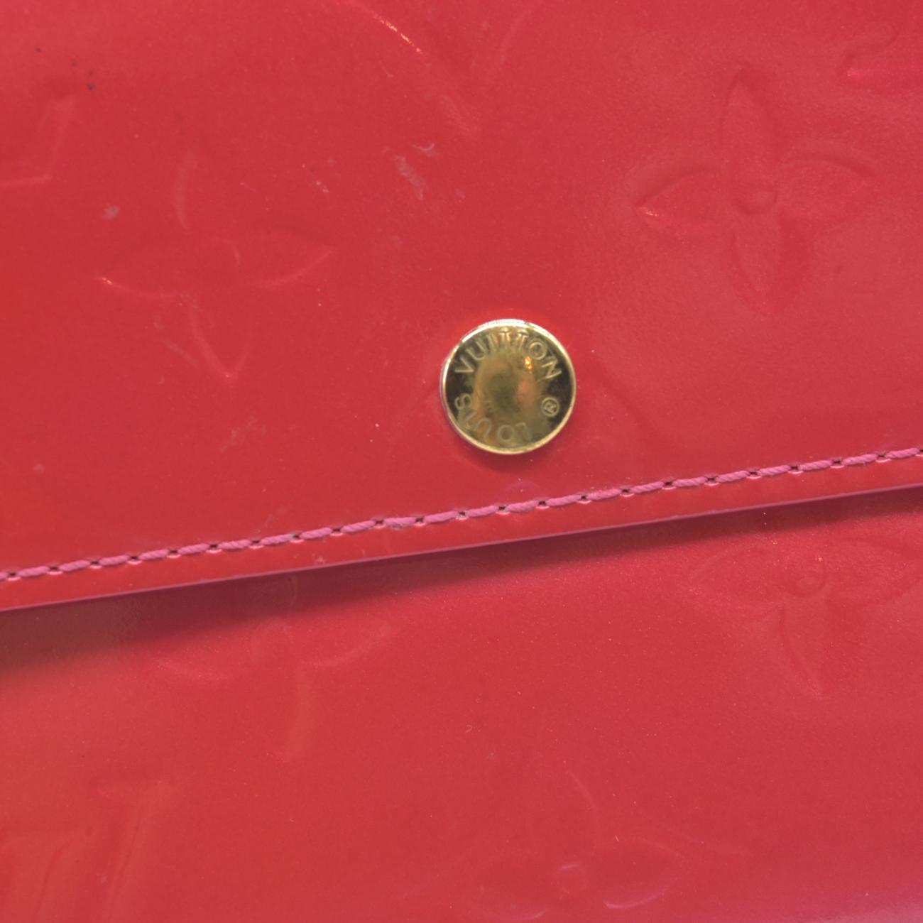 $840 2002 LOUIS VUITTON Monogram Vernis Portefeuille Sarah Long Wallet TH1022