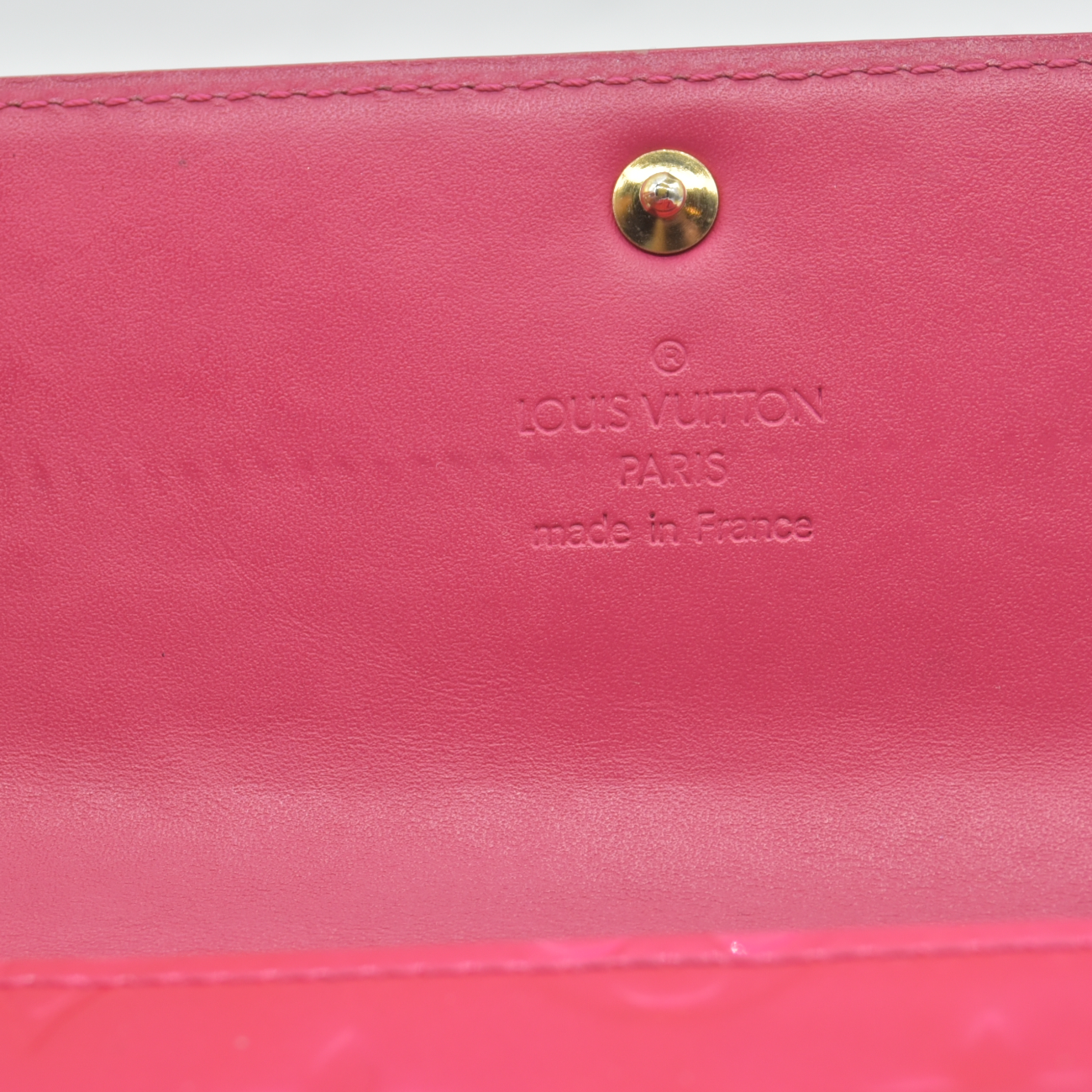$840 2002 LOUIS VUITTON Monogram Vernis Portefeuille Sarah Long Wallet TH1022
