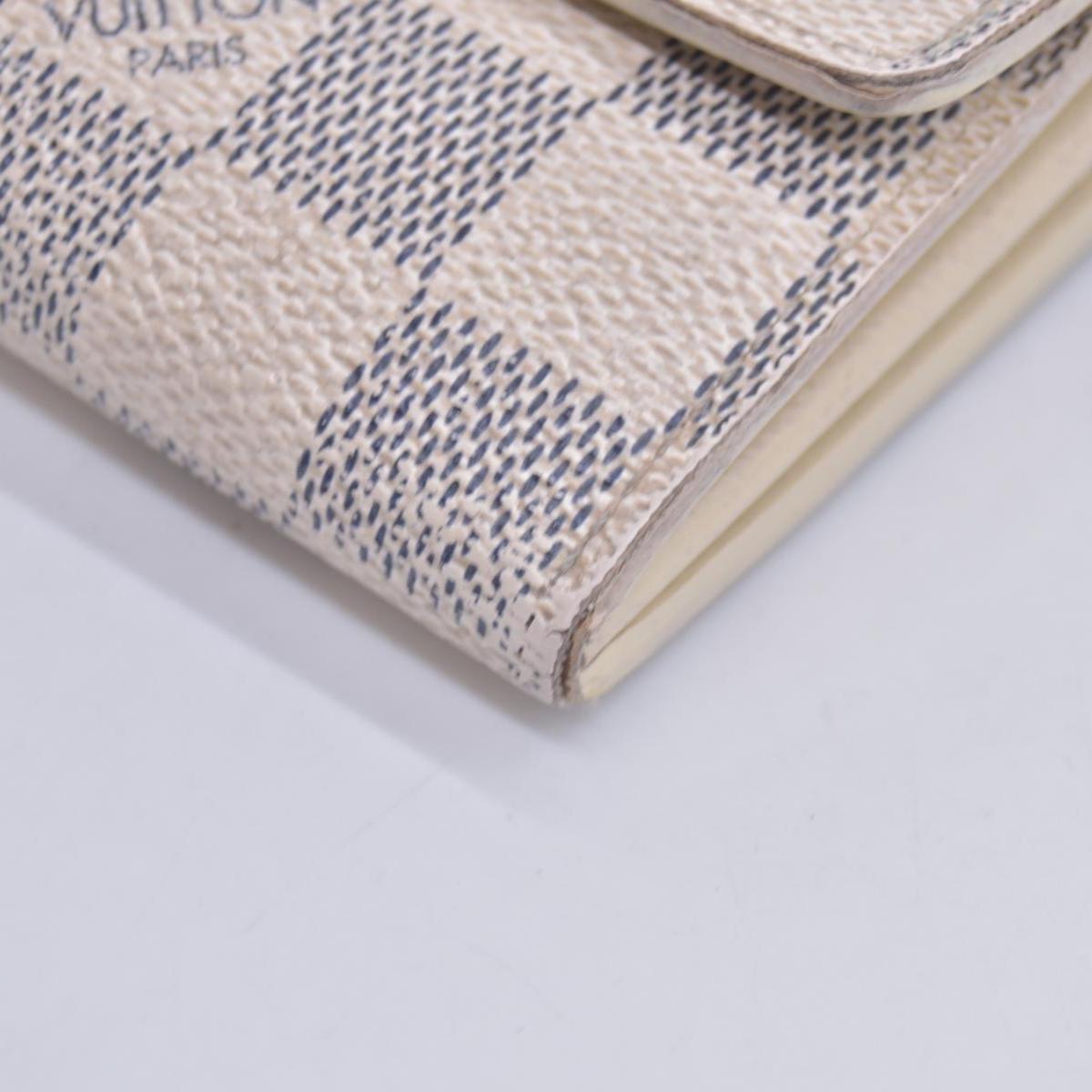$800 2010 Louis Vuitton  Vintage Damier Azur Pattern Sarah Wallet CA2180 CONSIGNMENT