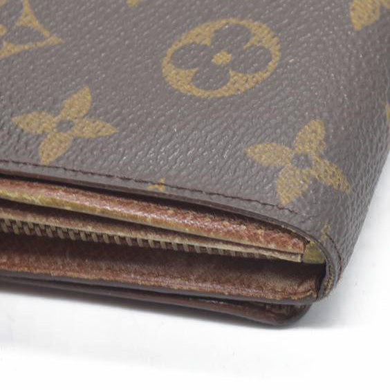 $560 Louis Vuitton  Monogram Porte-Monnaie Tresor Wallet