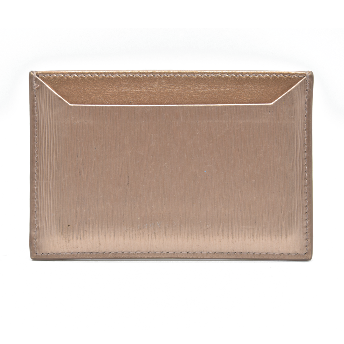 PRADA rose gold Vitello Move Leather Card Holder