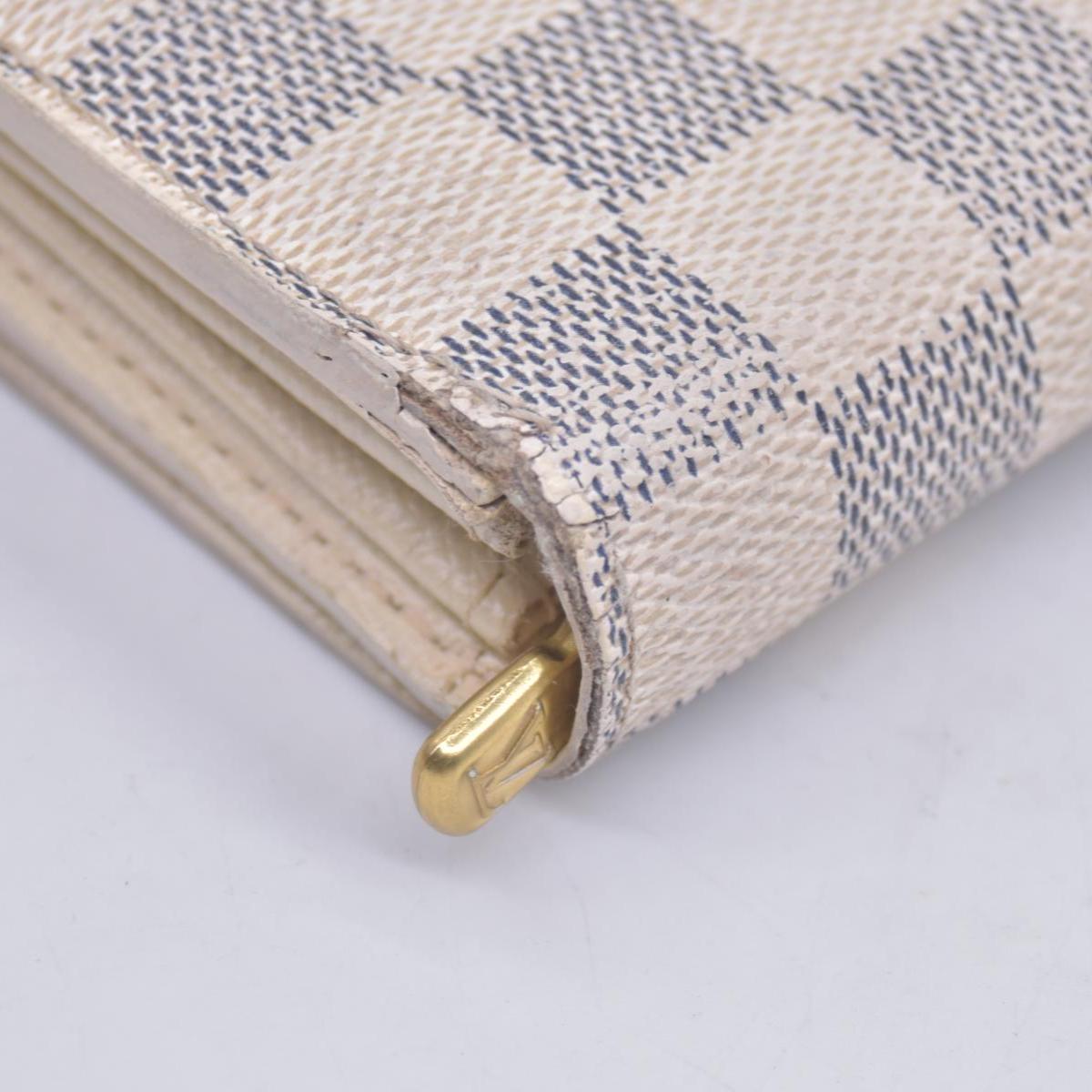 $800 2010 Louis Vuitton  Vintage Damier Azur Pattern Sarah Wallet CA2180 CONSIGNMENT