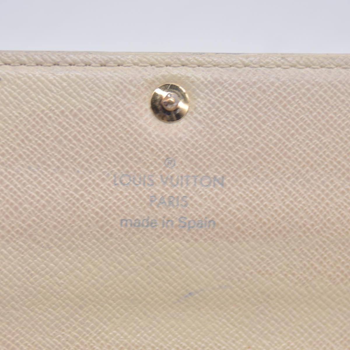 $800 2010 Louis Vuitton  Vintage Damier Azur Pattern Sarah Wallet CA2180 CONSIGNMENT