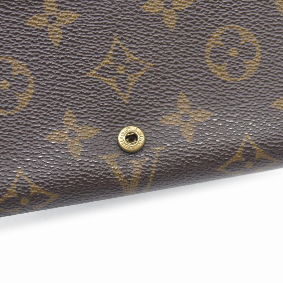 $560 Louis Vuitton  Monogram Porte-Monnaie Tresor Wallet
