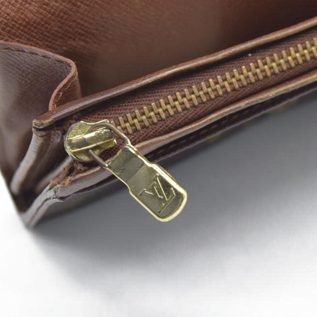 $560 Louis Vuitton  Monogram Porte-Monnaie Tresor Wallet