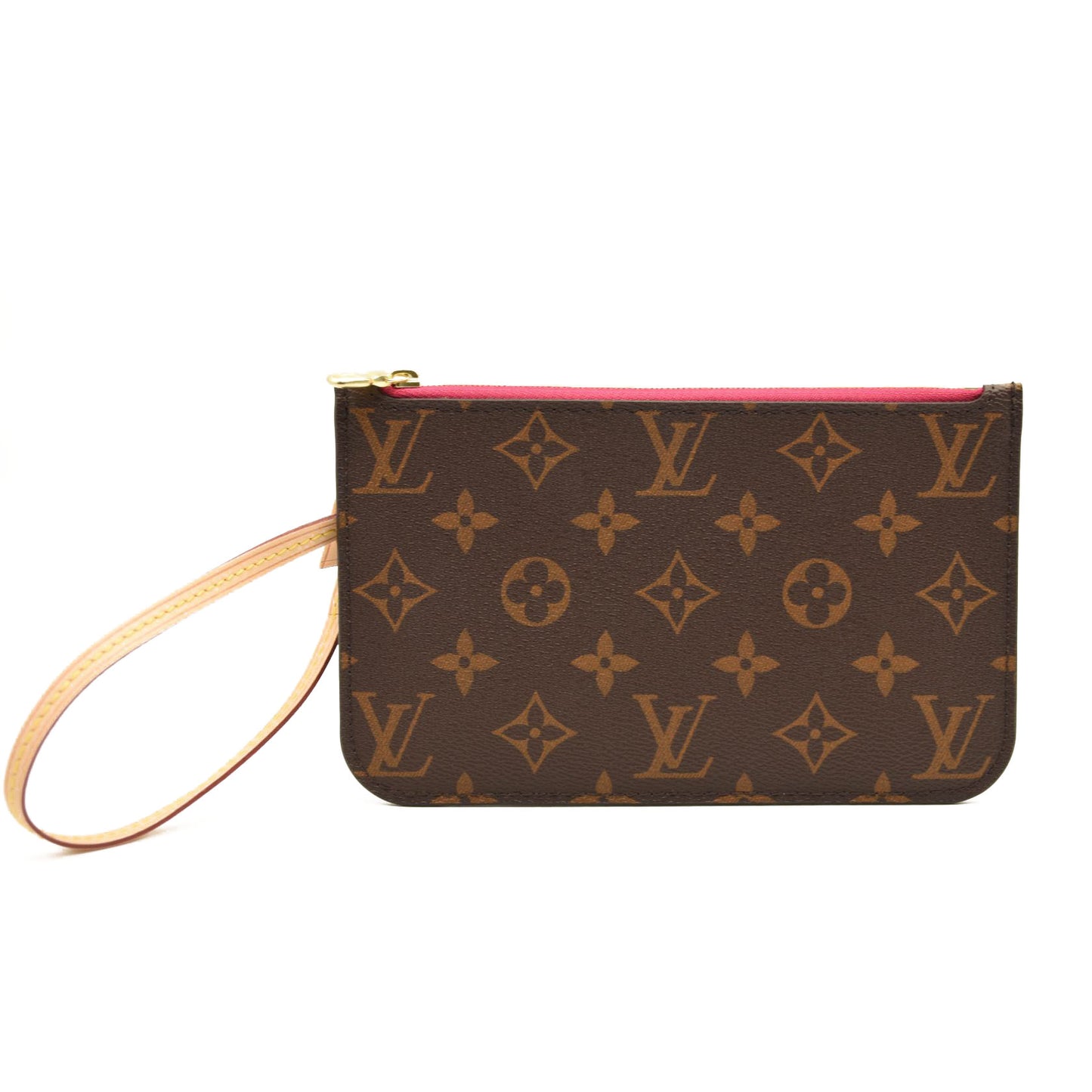 LOUIS VUITTON Monogram Neverfull PM Pochette Pivoine