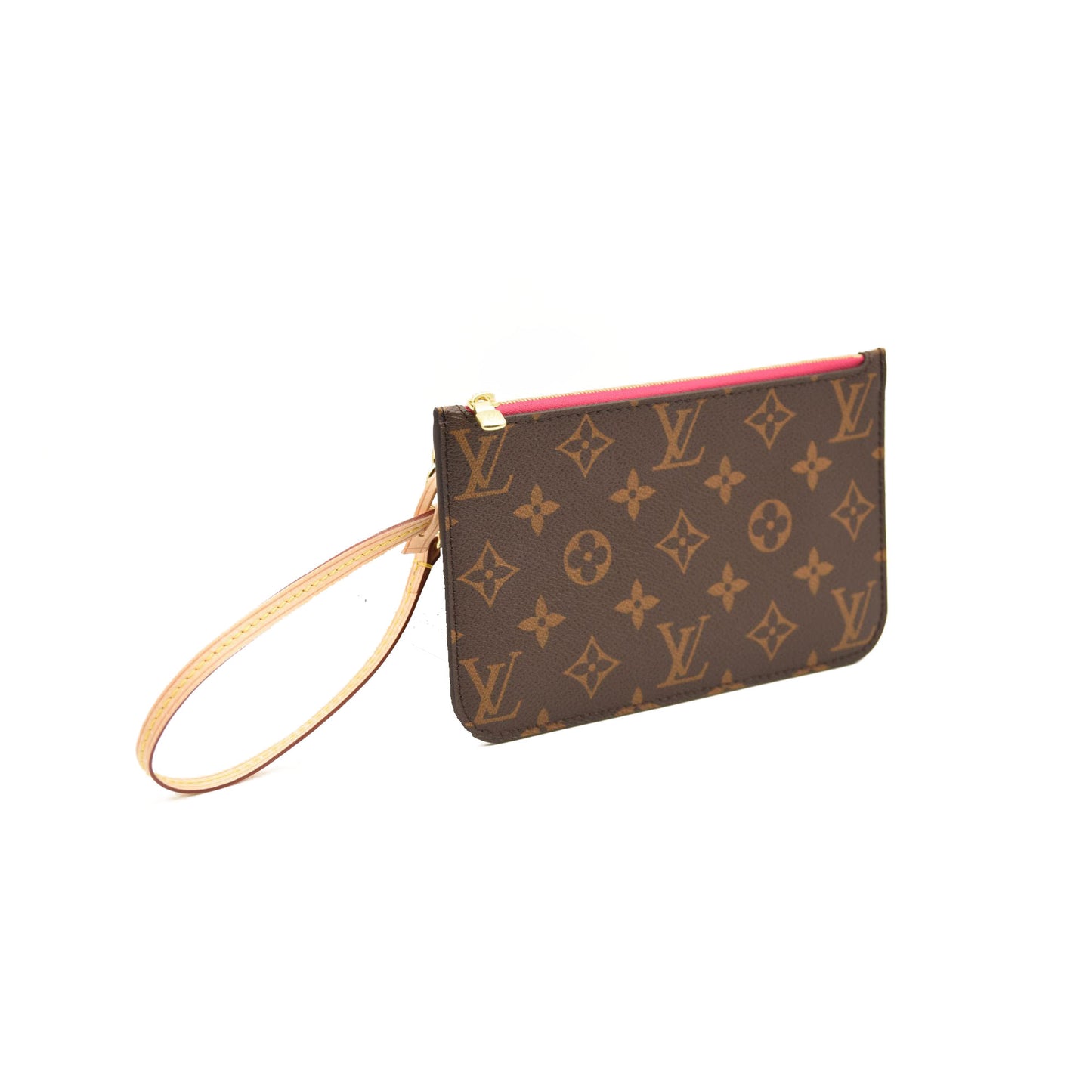 LOUIS VUITTON Monogram Neverfull PM Pochette Pivoine