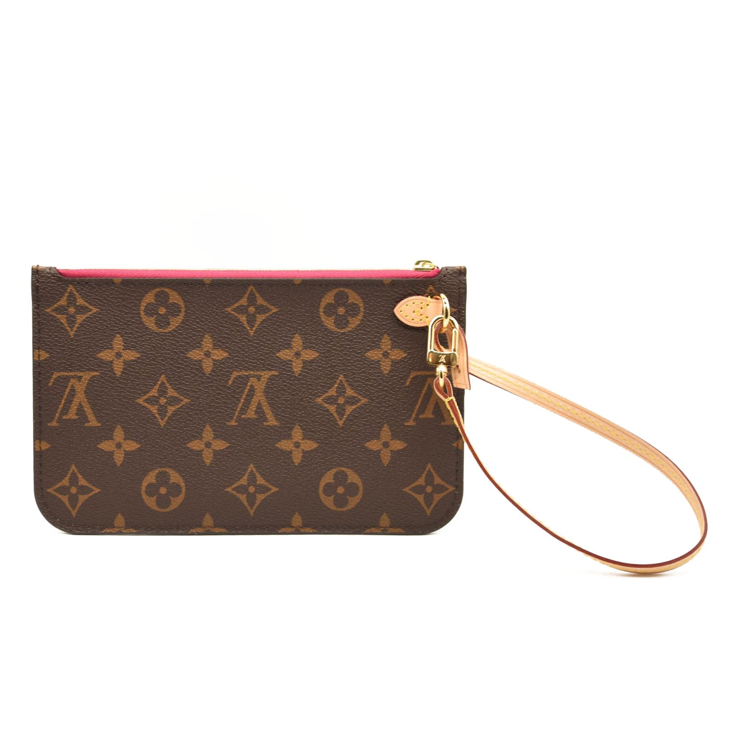 LOUIS VUITTON Monogram Neverfull PM Pochette Pivoine