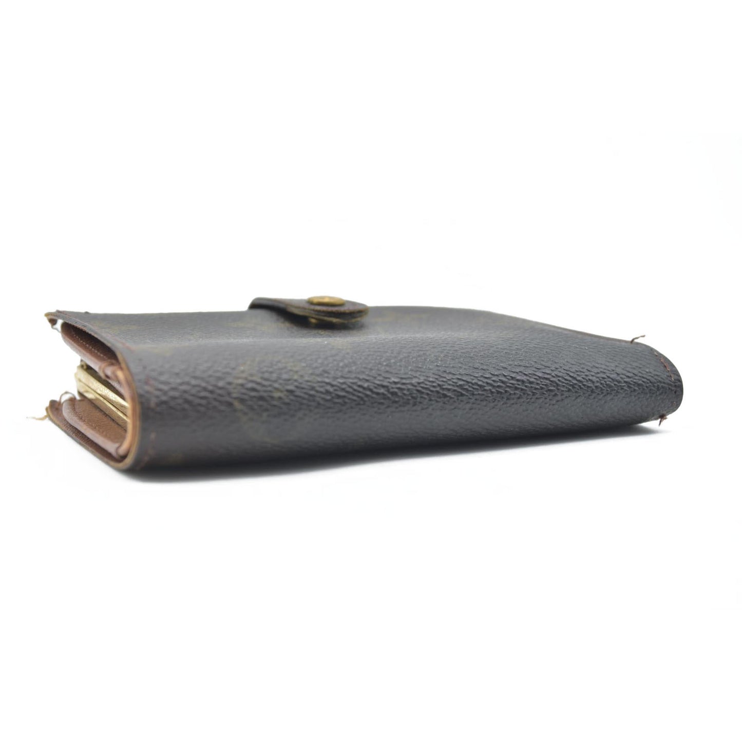 $720 Louis Vuitton Monogram Kisslock French Purse MI0020