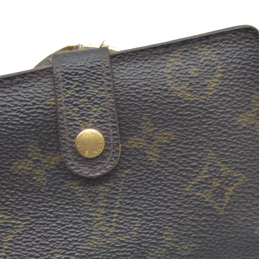 $720 Louis Vuitton Monogram Kisslock French Purse MI0020