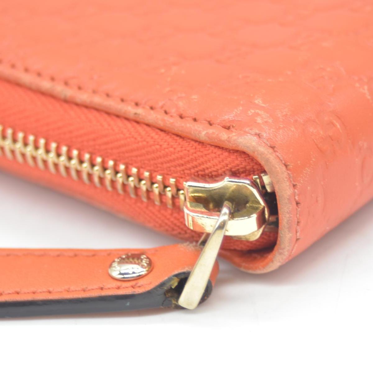 Gucci Microguccissima Zip Around Wallet Orange CONSIGNMENT