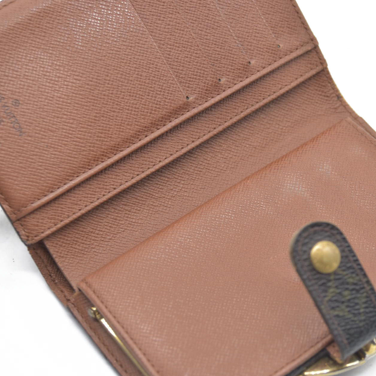 $720 Louis Vuitton Monogram Kisslock French Purse MI0020