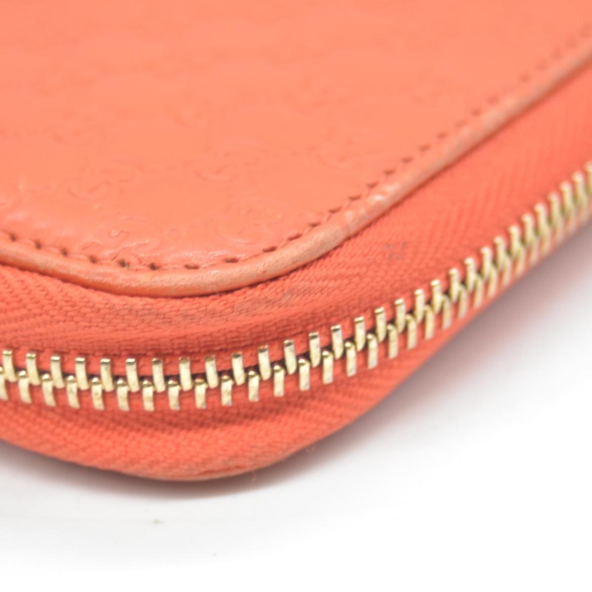 Gucci Microguccissima Zip Around Wallet Orange CONSIGNMENT