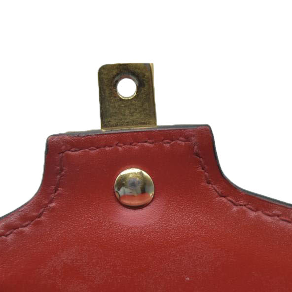 $1980 Gucci  Calfskin Mini Sylvie Chain Shoulder Bag Hibiscus Red