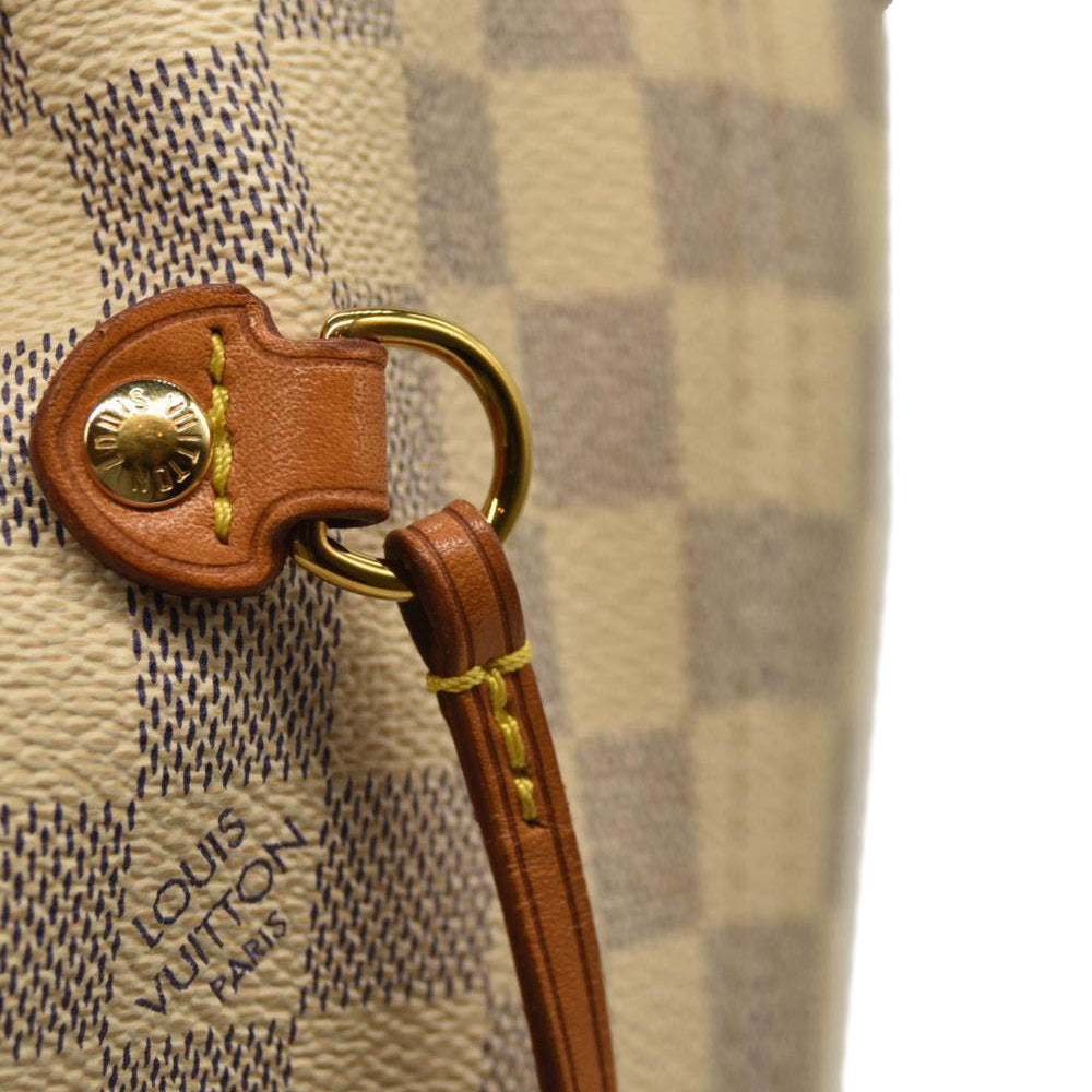 LOUIS VUITTON Damier Azur Neo Neverfull MM Rose Ballerine FL0129