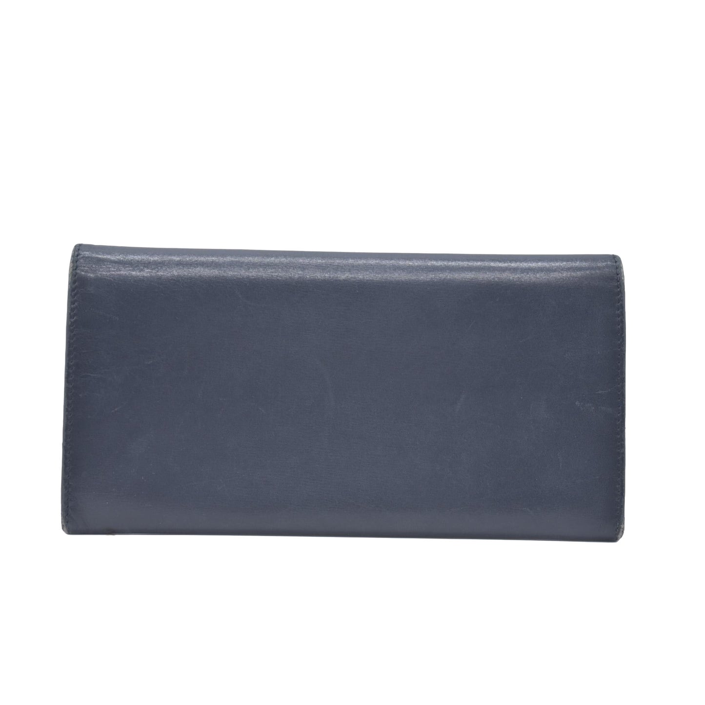 $795 Salvatore Ferragamo Gancini Continental Wallet Black CONSIGNMENT