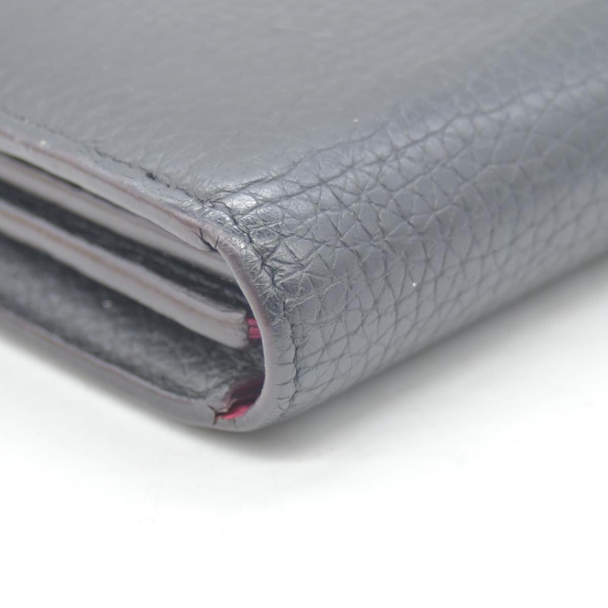 $1130 Louis Vuitton Comet Taurillon Leather Zip Zippy Long Wallet MI2158