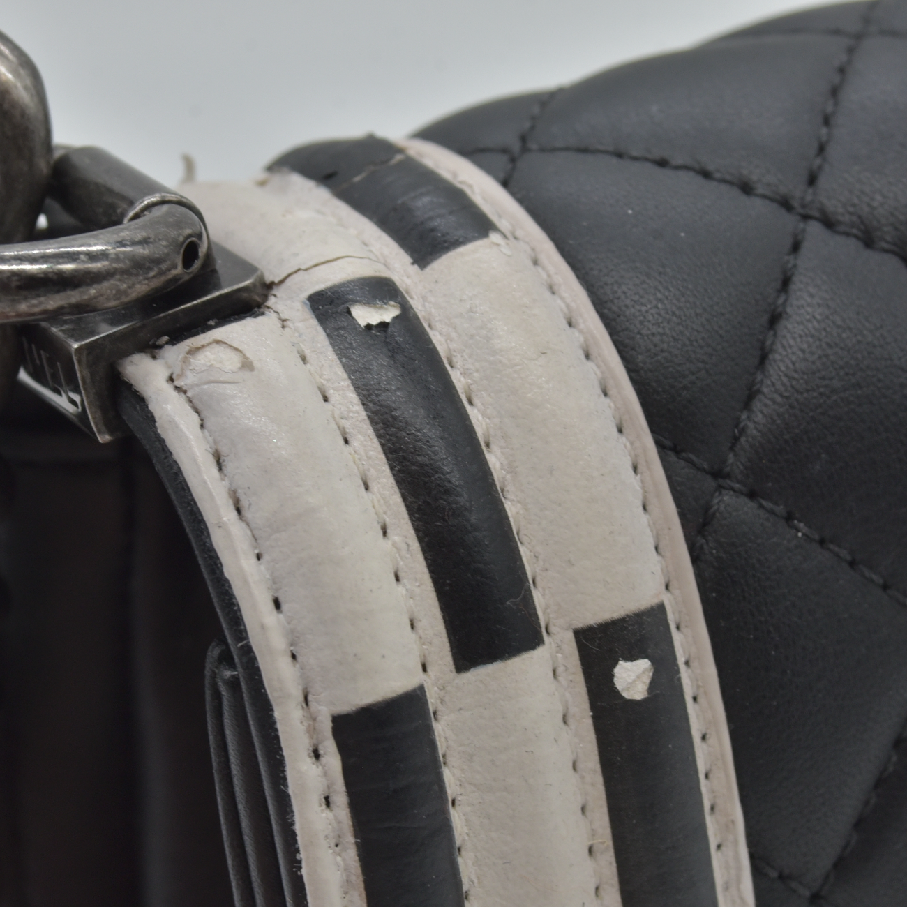 $6700 Chanel Small Checkerboard Boy Bag