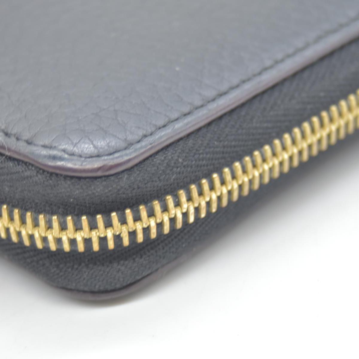 $1130 Louis Vuitton Comet Taurillon Leather Zip Zippy Long Wallet MI2158