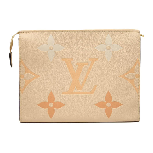 LOUIS VUITTON Empreinte Monogram Giant By The Pool Toiletry Pouch 26 Cream Saffron