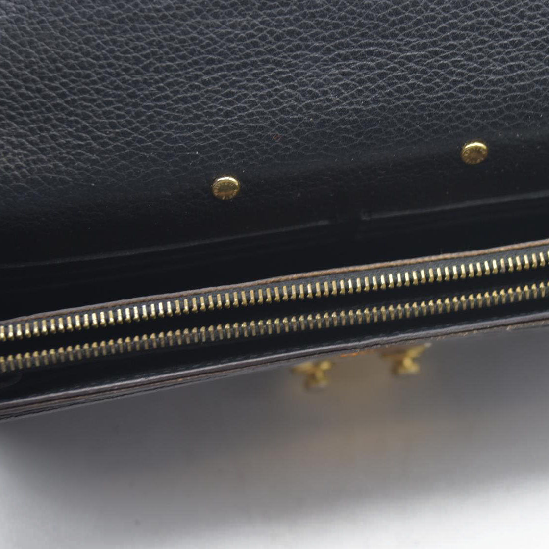 $1140 Louis Vuitton  Monogram Pallas Wallet Black