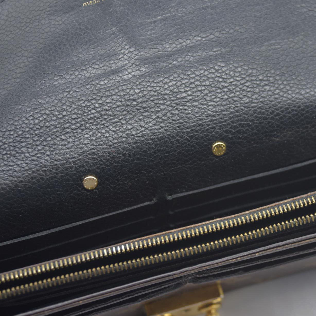$1140 Louis Vuitton  Monogram Pallas Wallet Black