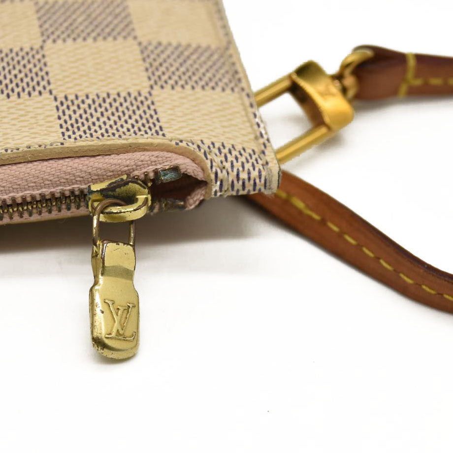 LOUIS VUITTON Damier Azur Neo Neverfull MM Rose Ballerine FL0129