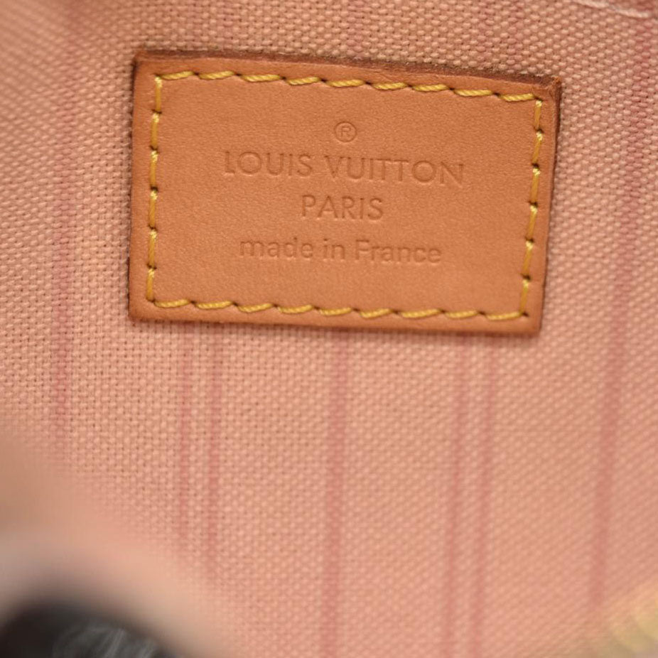 LOUIS VUITTON Damier Azur Neo Neverfull MM Rose Ballerine FL0129