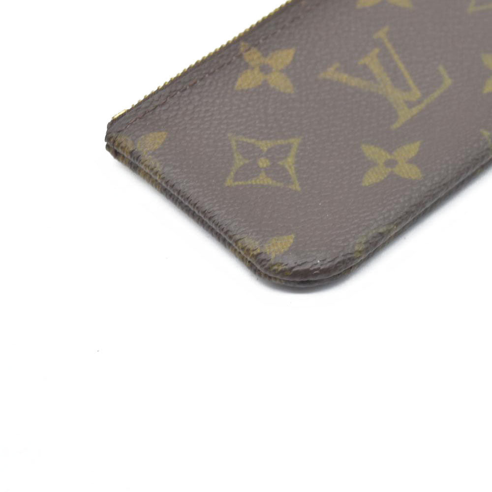 $345 LOUIS VUITTON Monogram Coin Purse Key Pochette Cles
