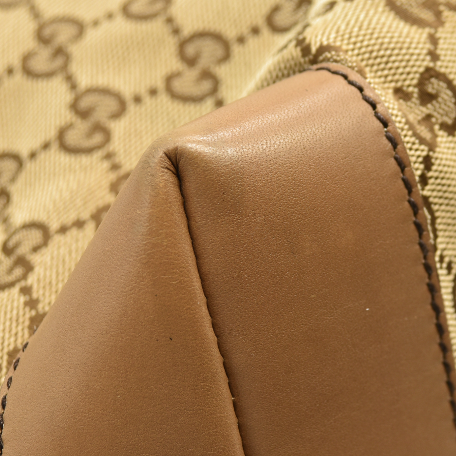 Gucci Monogram Medium Craft Tote Brown