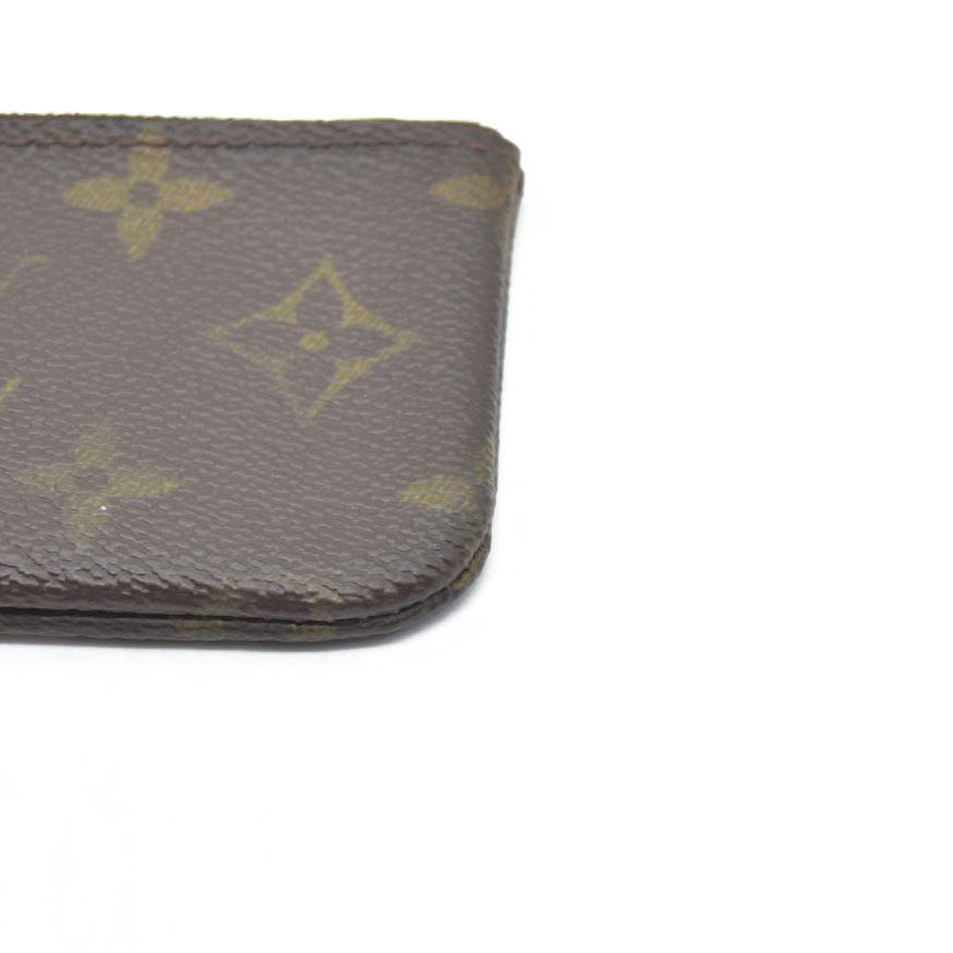 $345 LOUIS VUITTON Monogram Coin Purse Key Pochette Cles