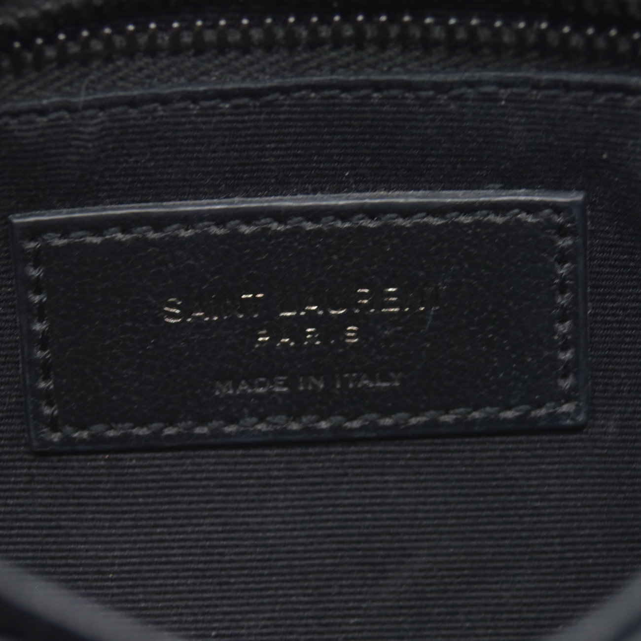 $1990 Saint Laurent Calfskin Y Quilted Monogram Monochrome Toy Loulou Crossbody Bag Black