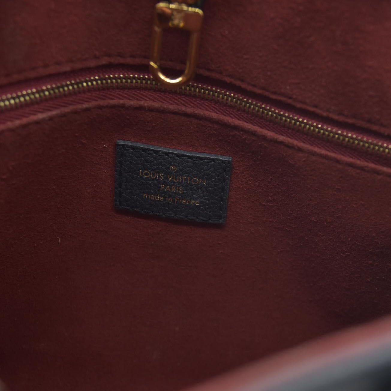 AUCTION $3550 Louis Vuitton Bicolor Monogram Empreinte Leather Onthego PM RFID