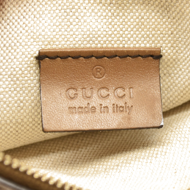 Gucci Monogram Medium Craft Tote Brown