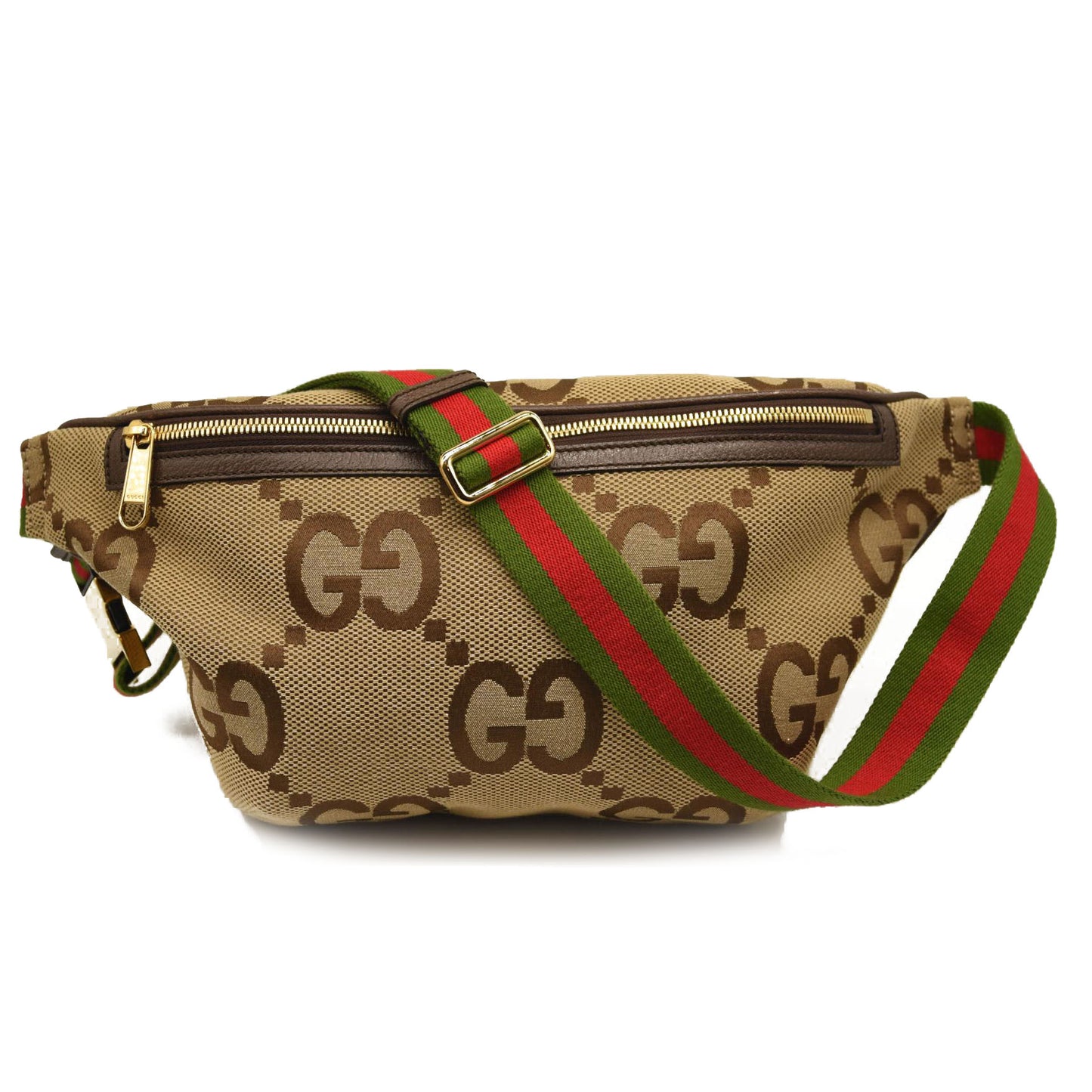 Gucci JUMBO Canvas Logo Belt Bag Beige