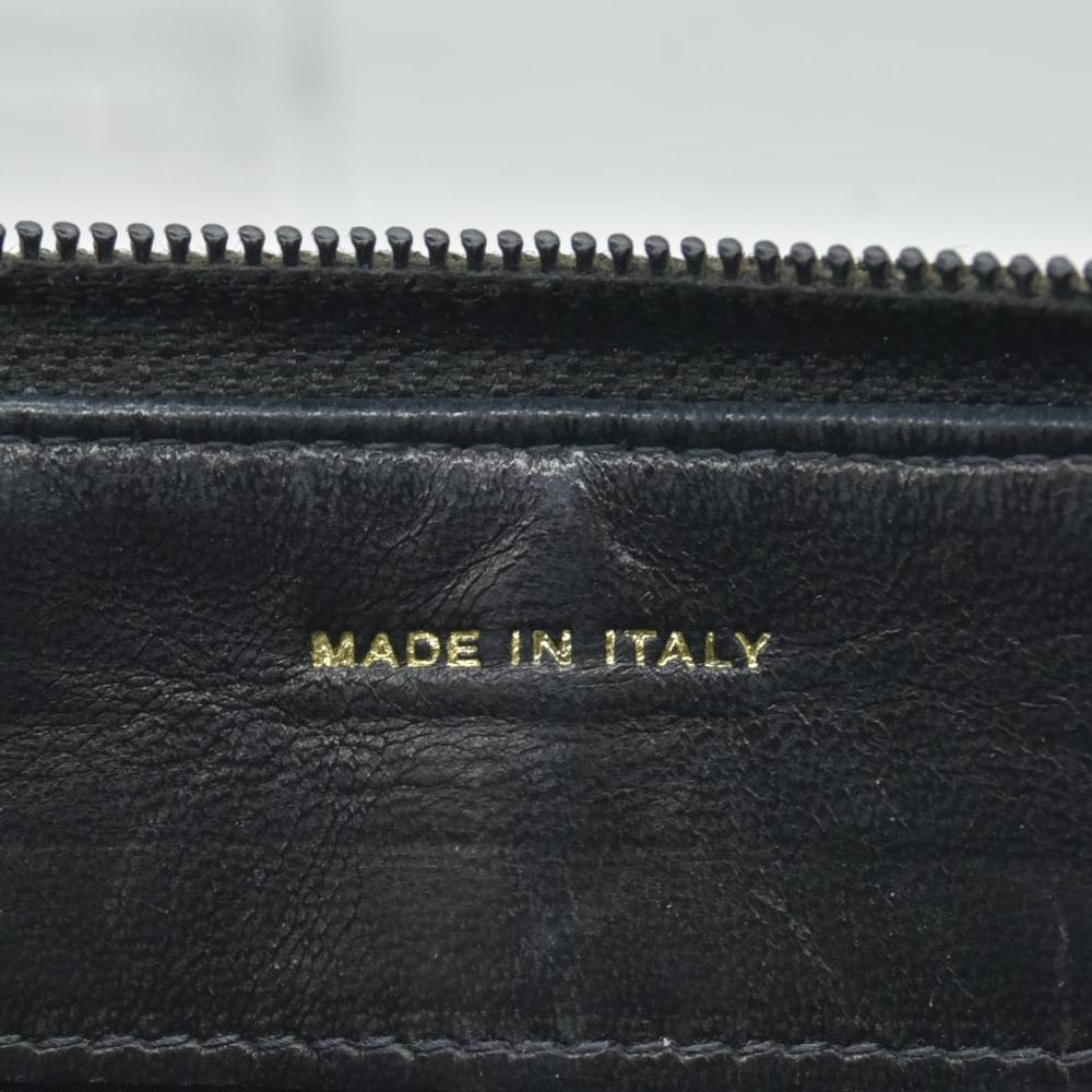 $925 Chanel Caviar Large Timeless CC Zip Around Wallet BlackCONSIGNMENT