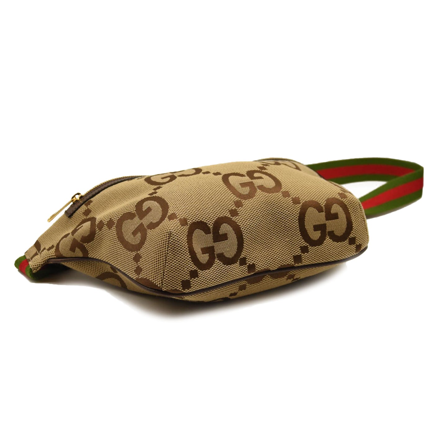 Gucci JUMBO Canvas Logo Belt Bag Beige