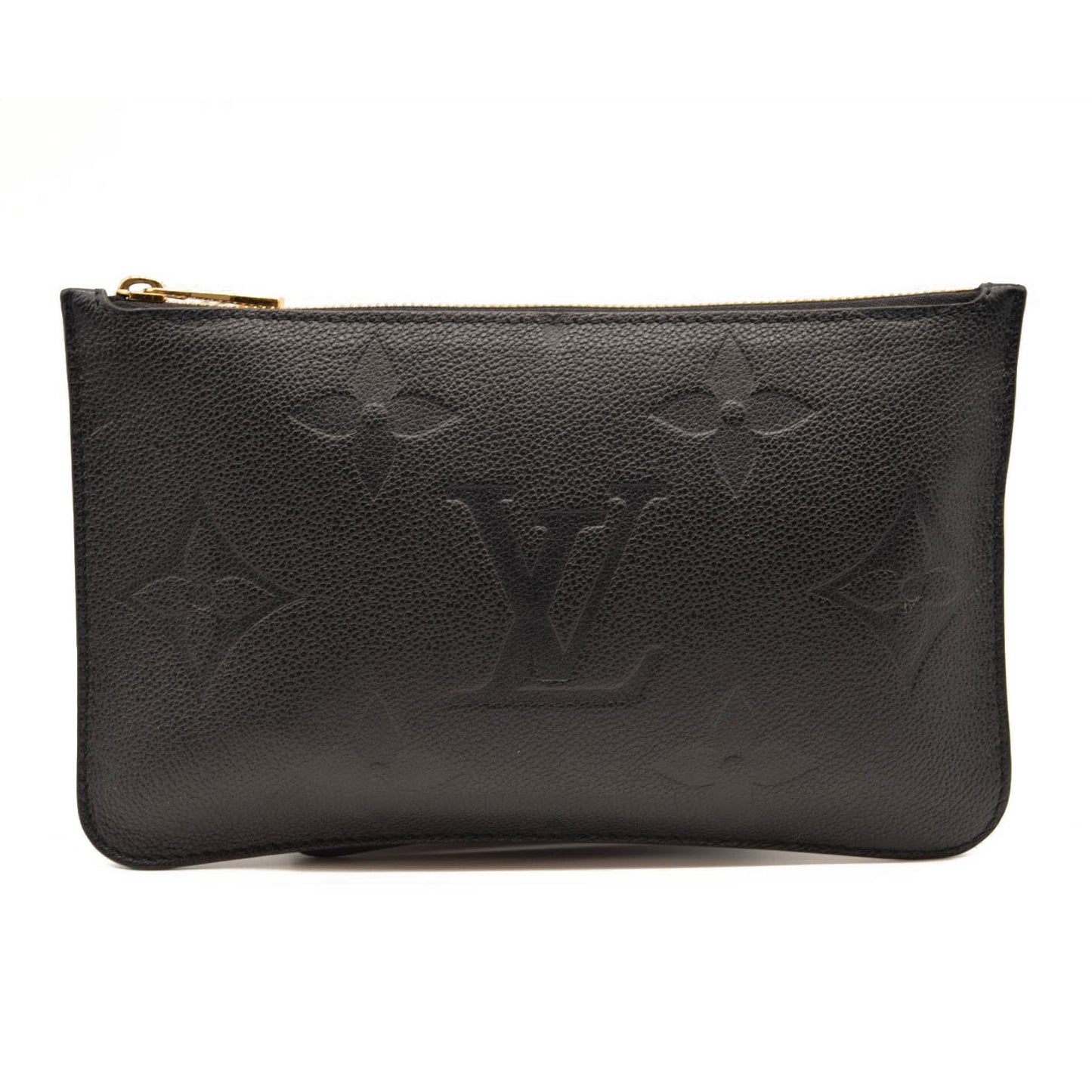 LOUIS VUITTON Empreinte Monogram Giant Neverfull MM Pochette Black Microchipped