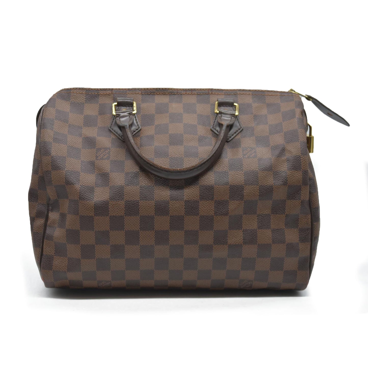 $1660 Louis Vuitton Damier Ebene Speedy 30 SD2147
