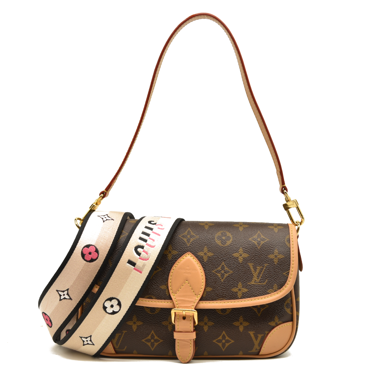 LOUIS VUITTON  Monogram Diane Black RFID Crossbody