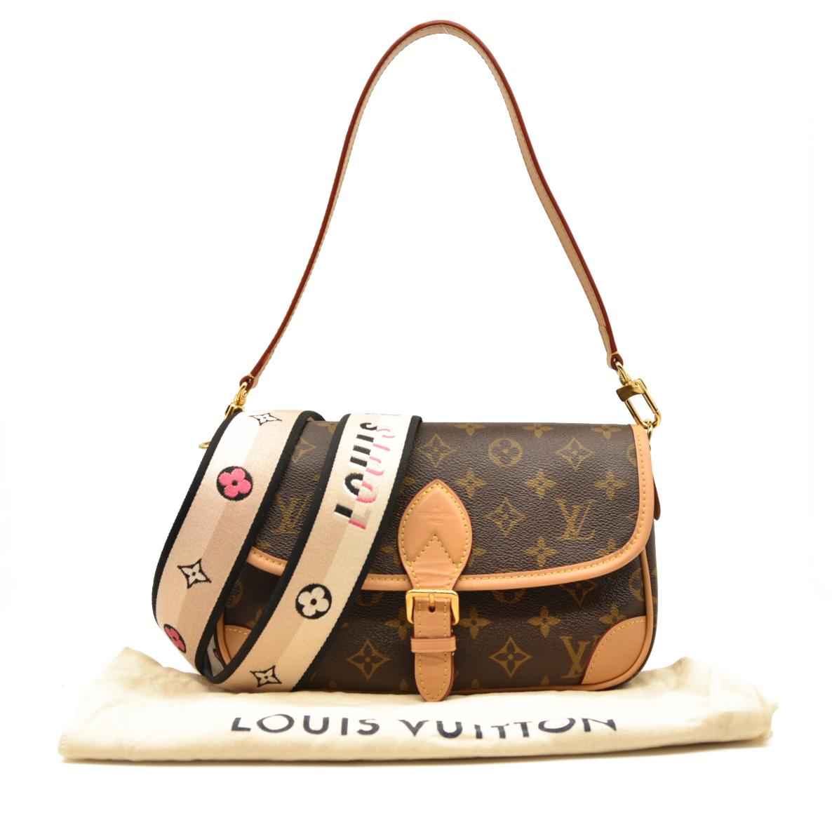 LOUIS VUITTON  Monogram Diane Black RFID Crossbody