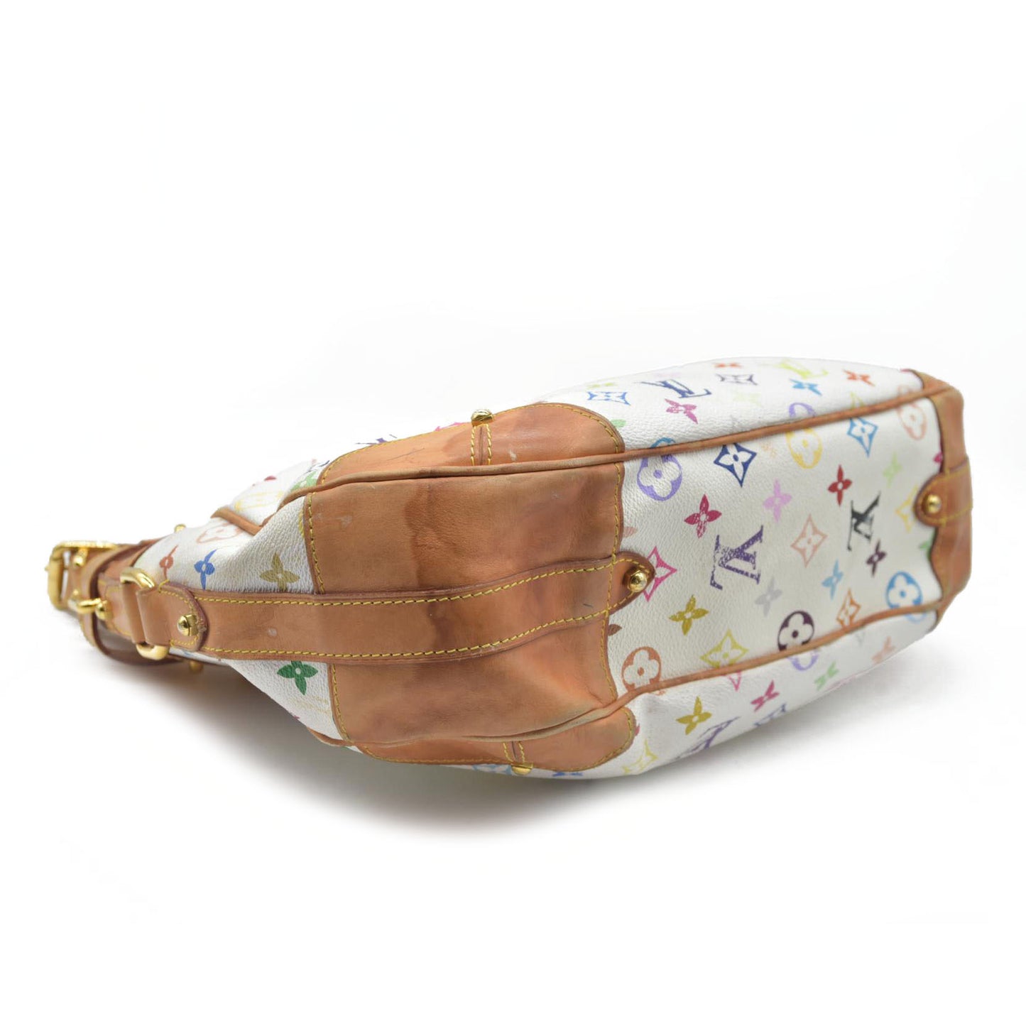 $2410 Louis Vuitton  Monogram Murakami Greta White