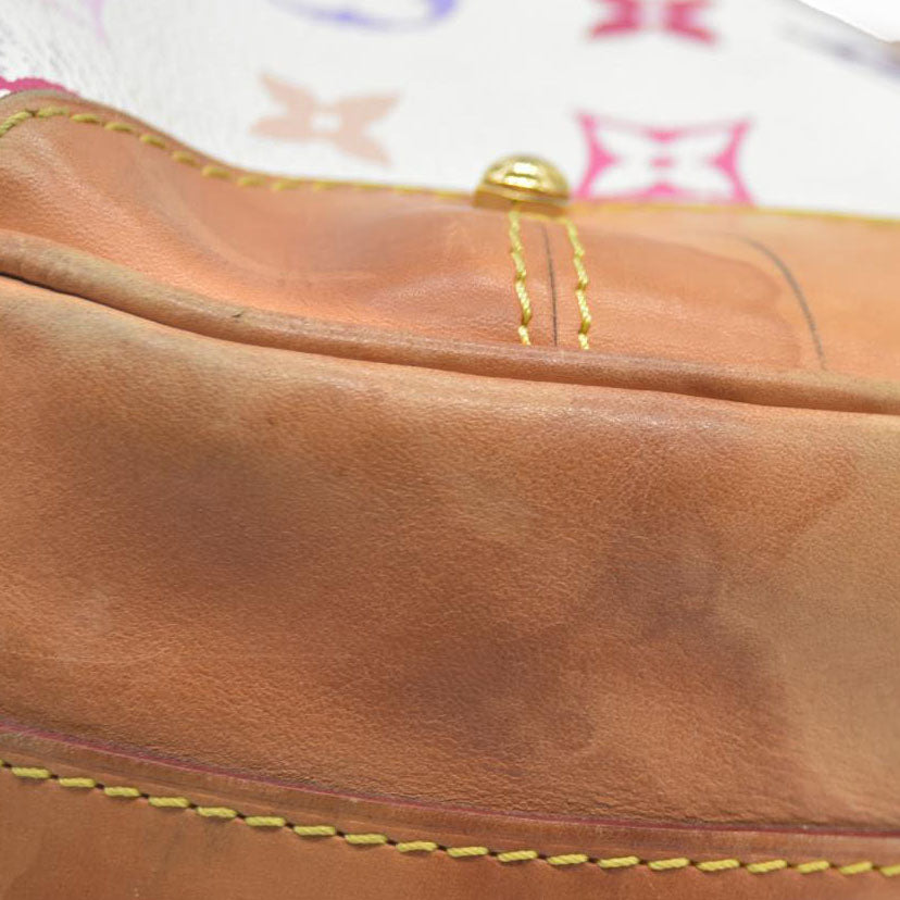 $2410 Louis Vuitton  Monogram Murakami Greta White