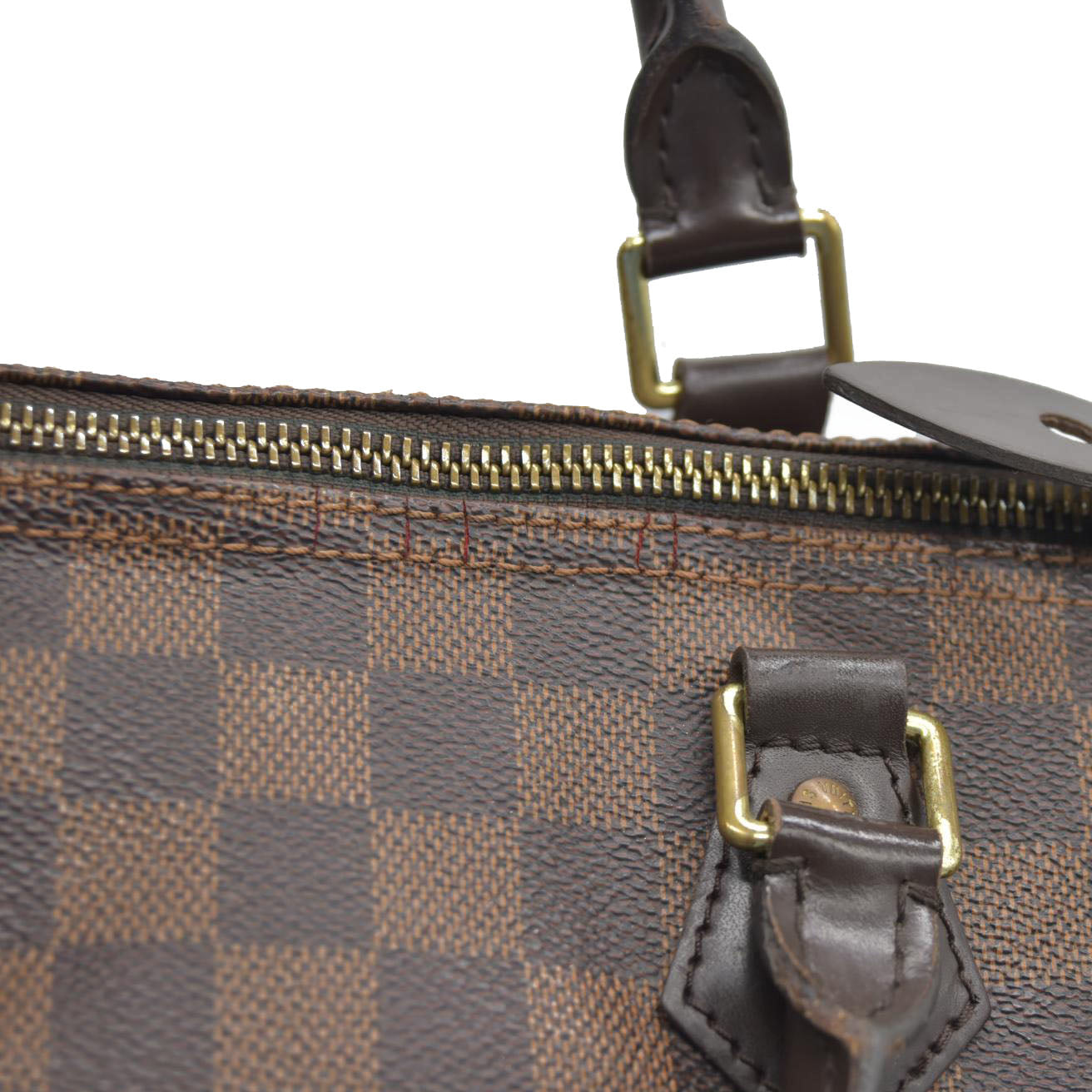 $1660 Louis Vuitton Damier Ebene Speedy 30 SD2147