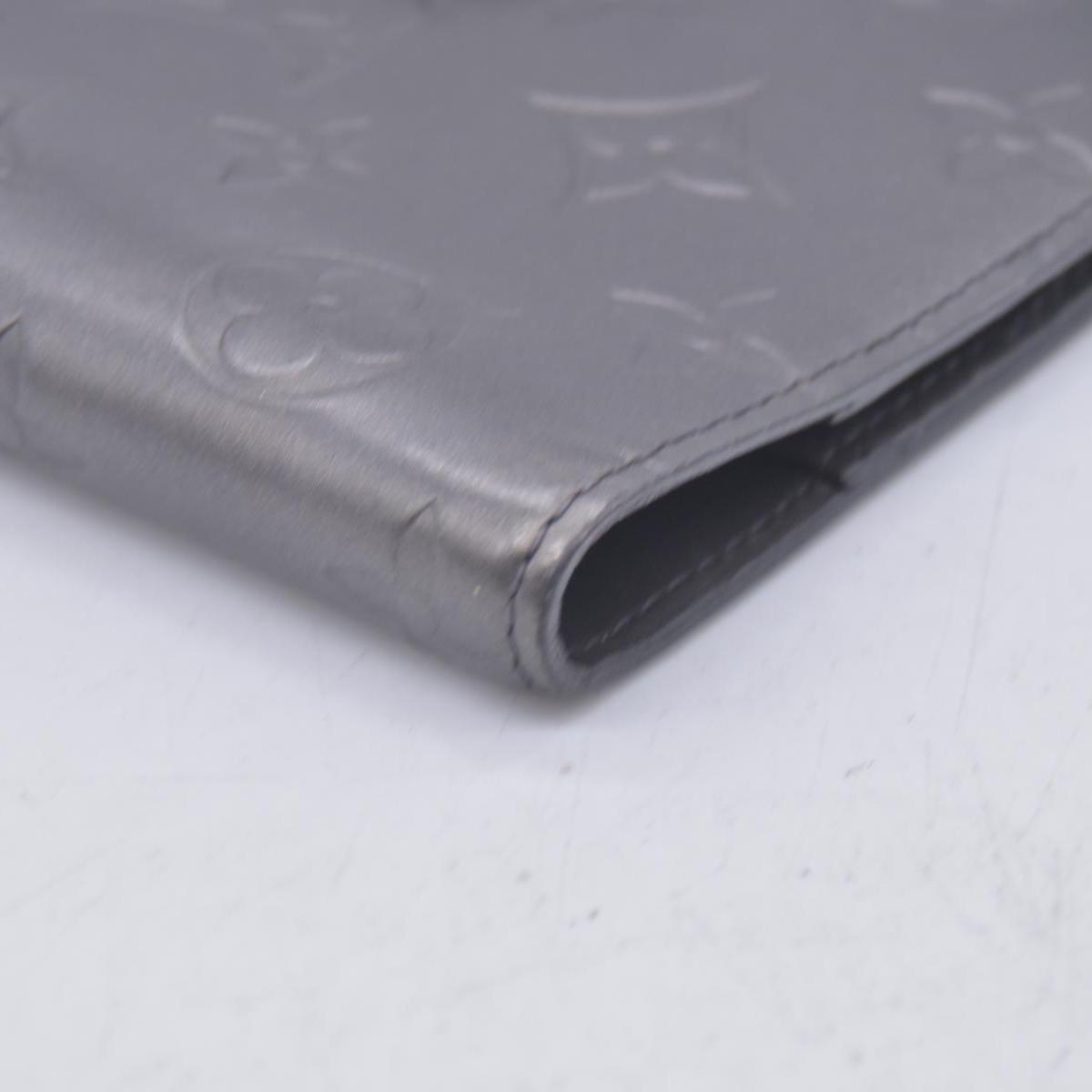 $780 2002 Louis Vuitton Mat Monogram Medium Ring Agenda Cover Black CA1012 CONSIGNMENT