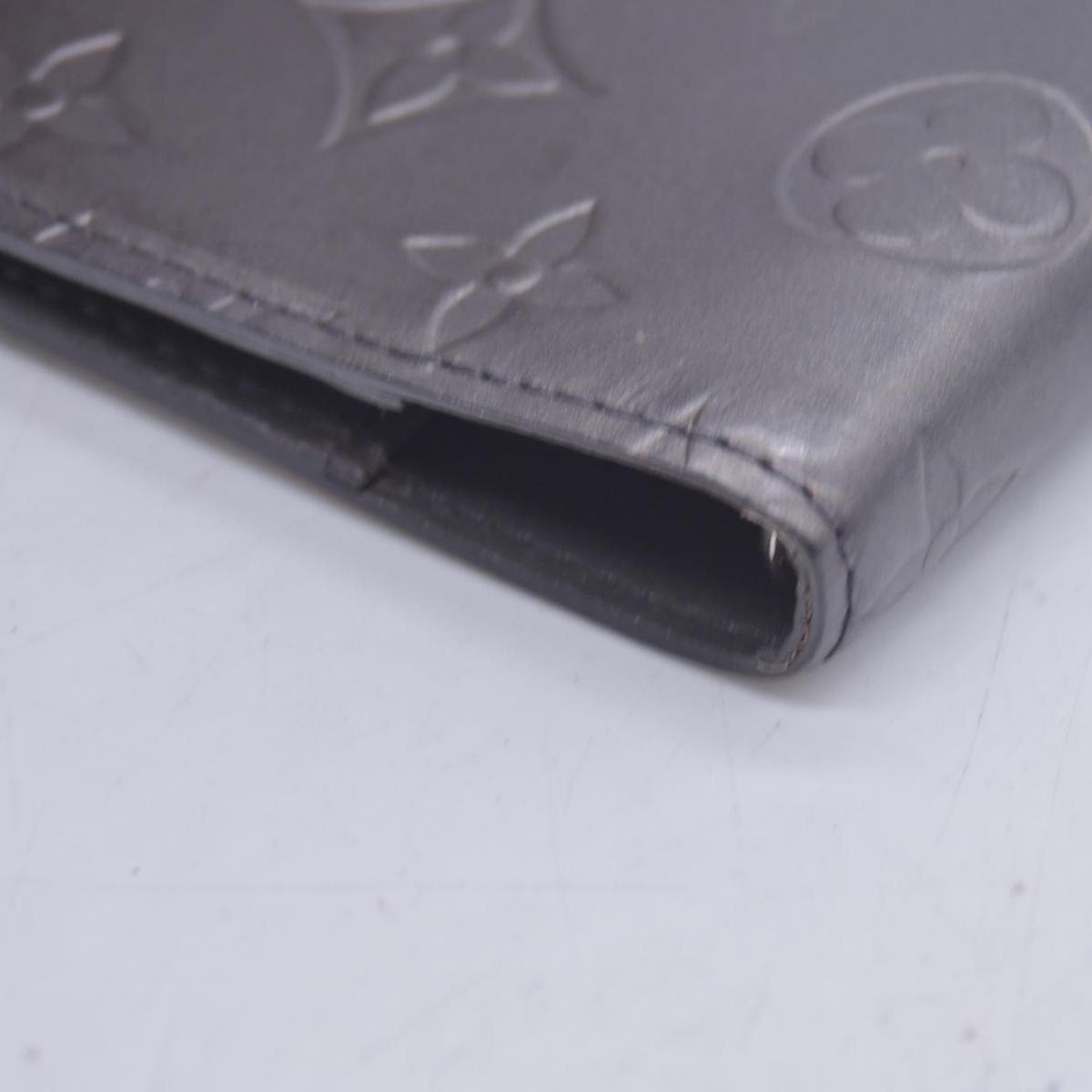 $780 2002 Louis Vuitton Mat Monogram Medium Ring Agenda Cover Black CA1012 CONSIGNMENT